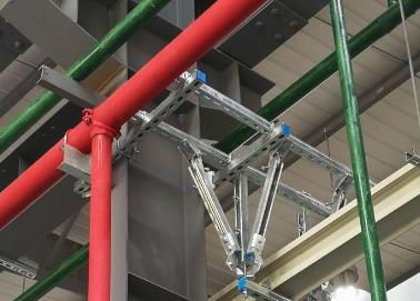 敦化该抗震支架的整体式支吊架结构协调性好